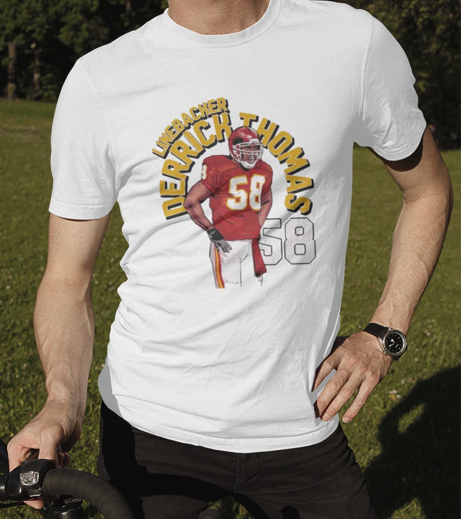 Linebacker Derrick Thomas 58 Kansas City Chiefs NFL T-Shirt