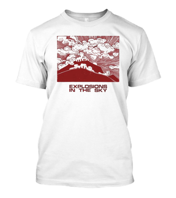 Explosions In The Sky Red Sky Mountain Clouds T-Shirt
