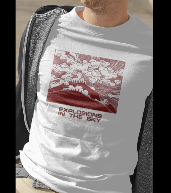 Explosions In The Sky Red Sky Mountain Clouds T-Shirt