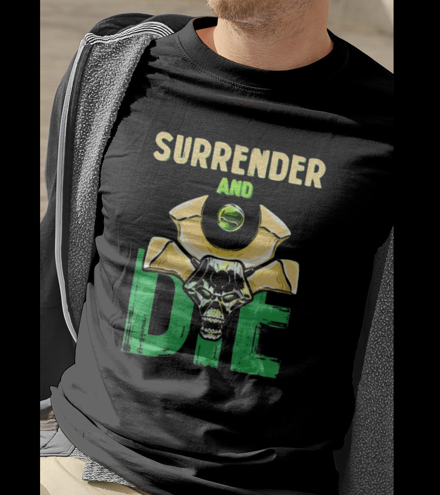 Majorkill Surrender And Die Skull T-Shirt
