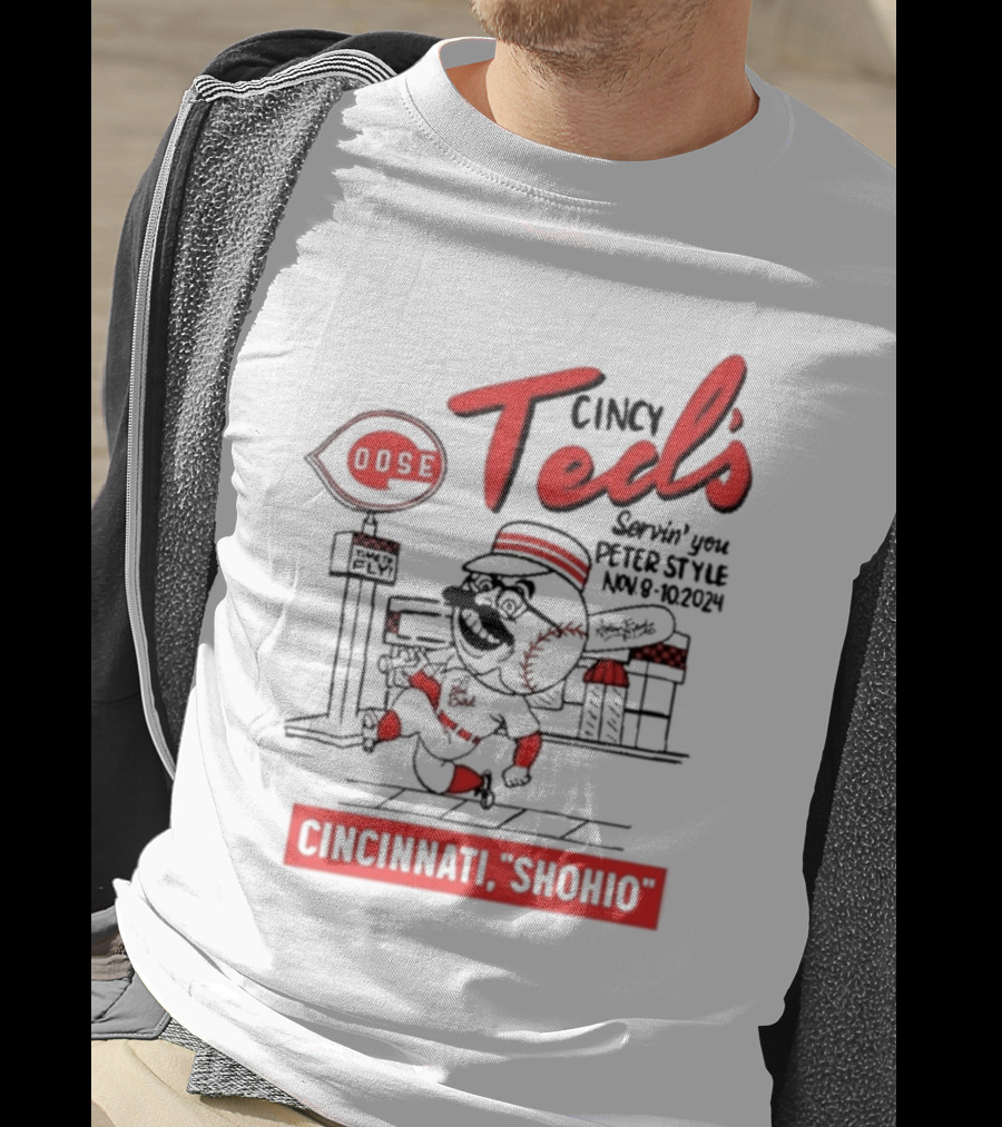 Goose Cincy Ted's Servin' You Perfect Style Cincinnati Shohio Nov 8-10 T-Shirt