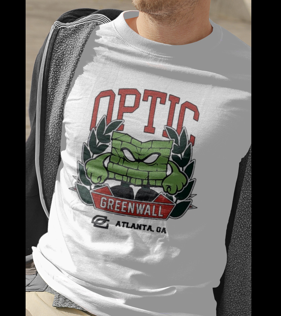 Optic Greenwall Atlanta GA City Colors T-Shirt
