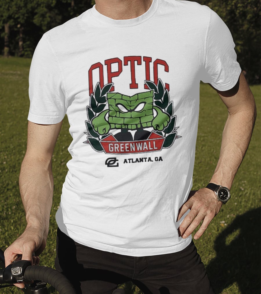 Optic Greenwall Atlanta GA City Colors T-Shirt
