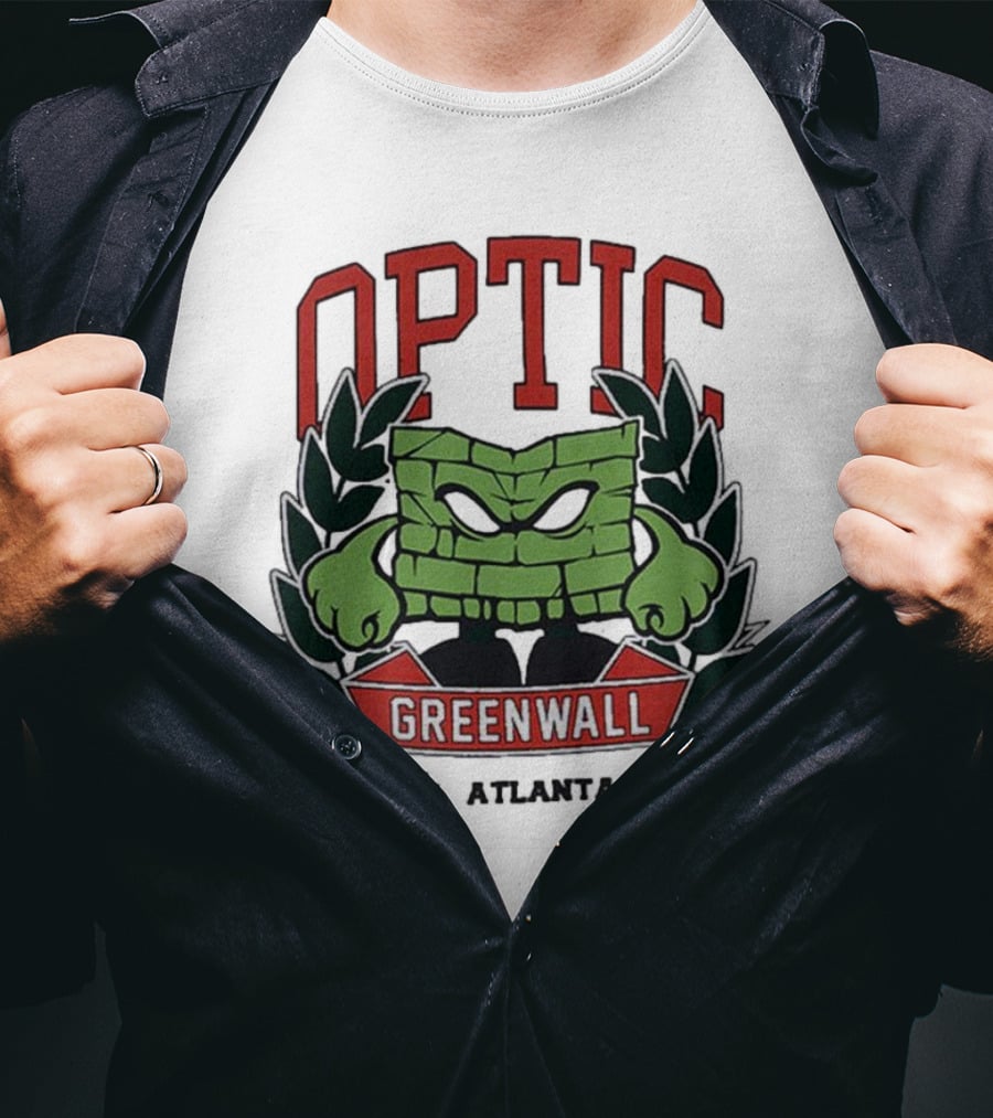 Optic Greenwall Atlanta GA City Colors T-Shirt