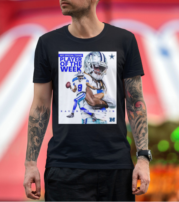 Premium T-Shirt: KaVontae Turpin Dallas Cowboys NFC Special Teams Player Of The Week Player Of The Week T-Shirt KaVontae Turpin Dallas Cowboys NFC Special Teams Player Of The Week Player Of The Week T-Shirt