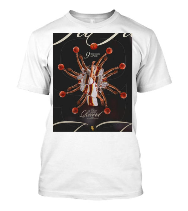 USC Trojans 9 Threes Made Single Game Record T-Shirt