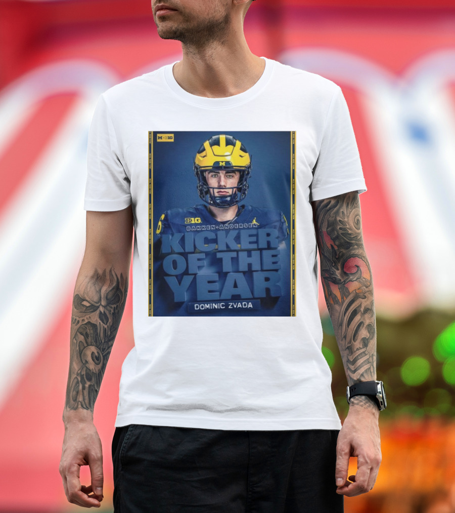 Michigan Wolverines Big Bakken-Andersen Kicker of the Year Dominic Zvada T-Shirt