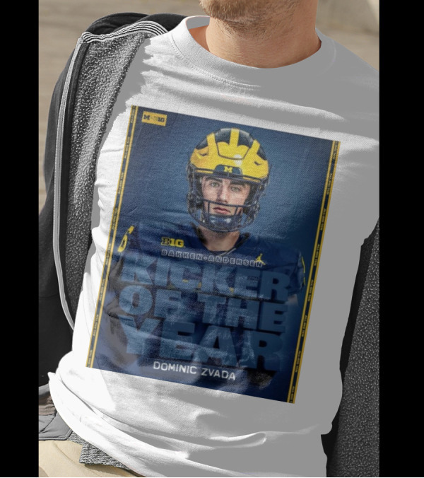 Michigan Wolverines Big Bakken-Andersen Kicker Of The Year Dominic Zvada T-Shirt