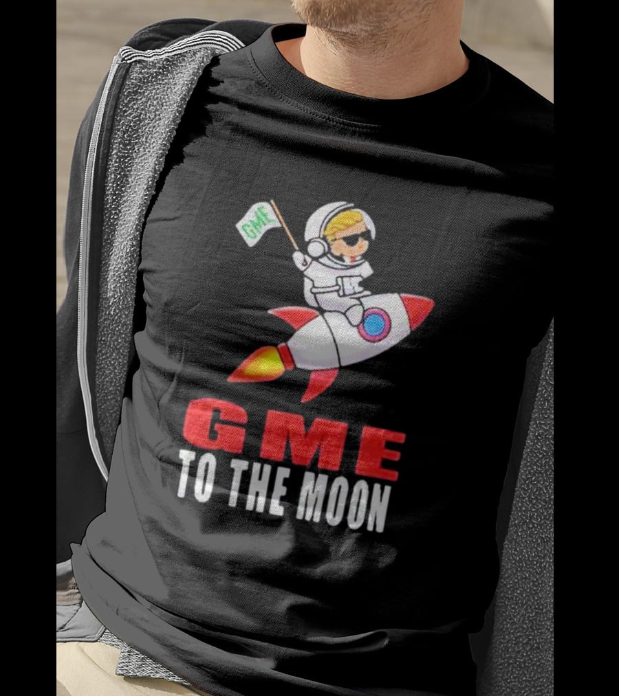 GME WallStreetBets To The Moon Astronaut Rocket T-Shirt