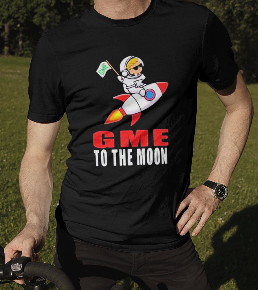 GME WallStreetBets To The Moon Astronaut Rocket T-Shirt