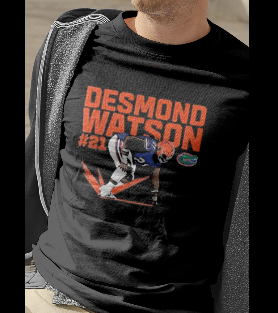 Desmond Watson #21 Florida Gators NCAA Football Caricature T-Shirt