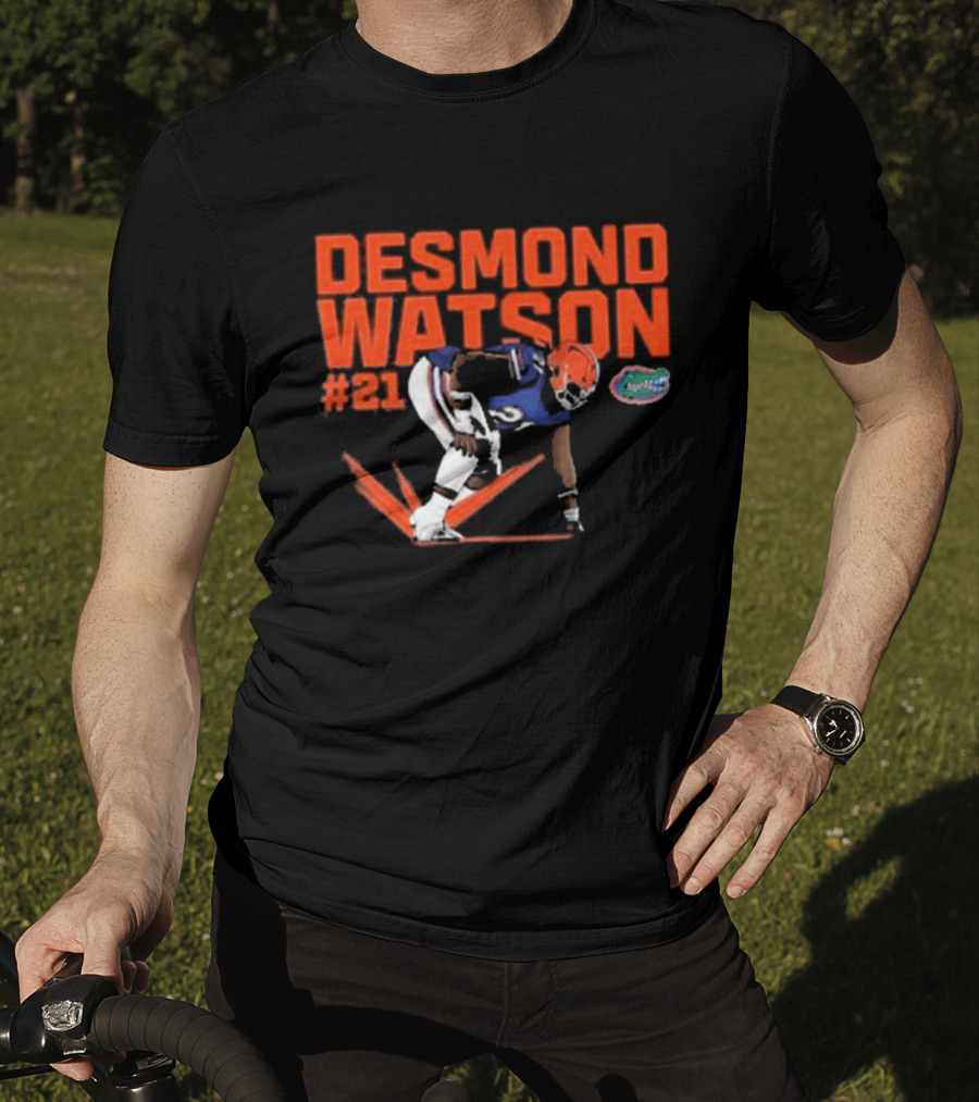 Desmond Watson #21 Florida Gators NCAA Football Caricature T-Shirt