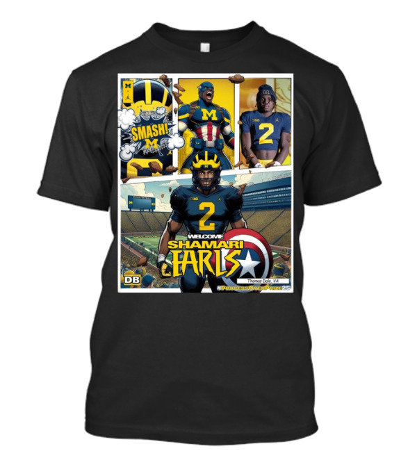 Michigan Wolverines Welcome Shamari Earls Smash Thomas Dale VA #ProcessOverPraise25 T-Shirt