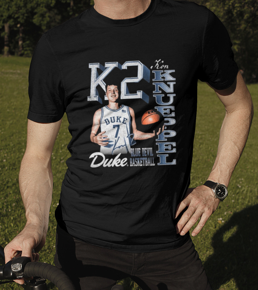 Kon Knueppel K2 Duke Blue Devils Basketball 90s Signature T-Shirt