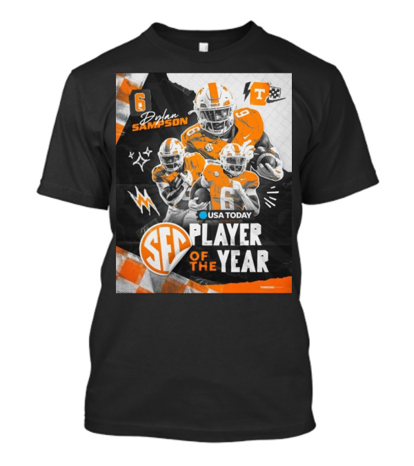 Tennessee Vols Dylan Sampson SEC Player Of The Year 2024 USA Today T-Shirt