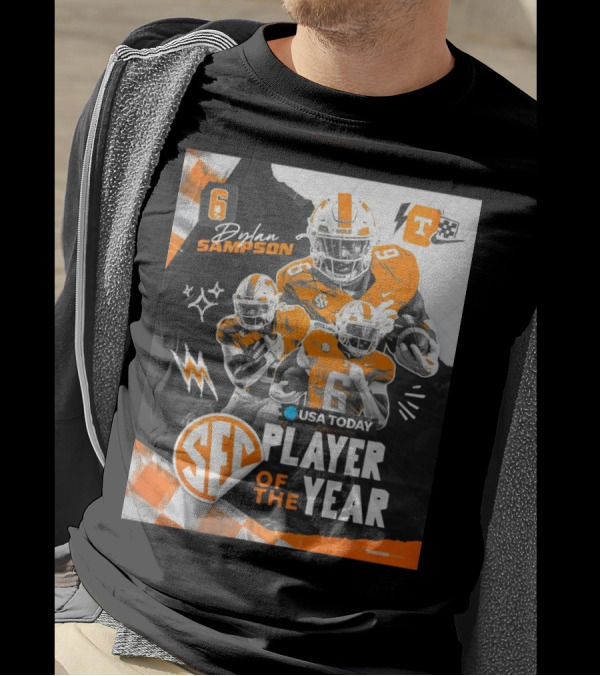 Tennessee Vols Dylan Sampson SEC Player Of The Year 2024 USA Today T-Shirt