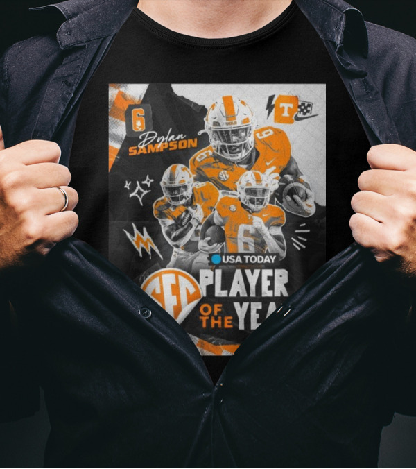 Tennessee Vols Dylan Sampson SEC Player Of The Year 2024 USA Today T-Shirt