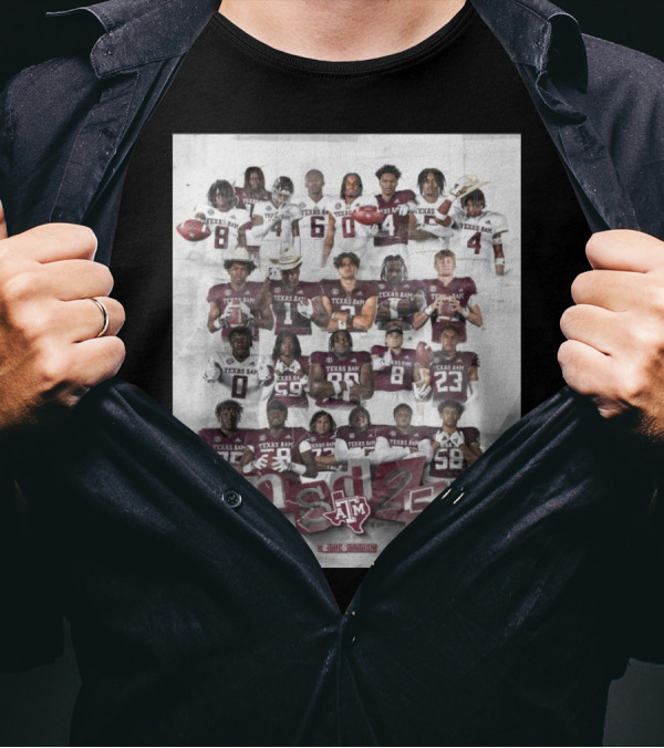 Texas A&M Aggies NSD 25 2The5Tation Players GigEm The Nation T-Shirt
