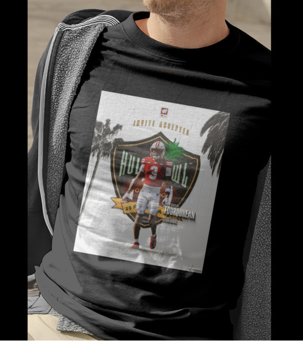 Invite Accepted Nyzier Fourqurean Wisconsin Badgers Cornerback 2025 Hula Bowl T-Shirt