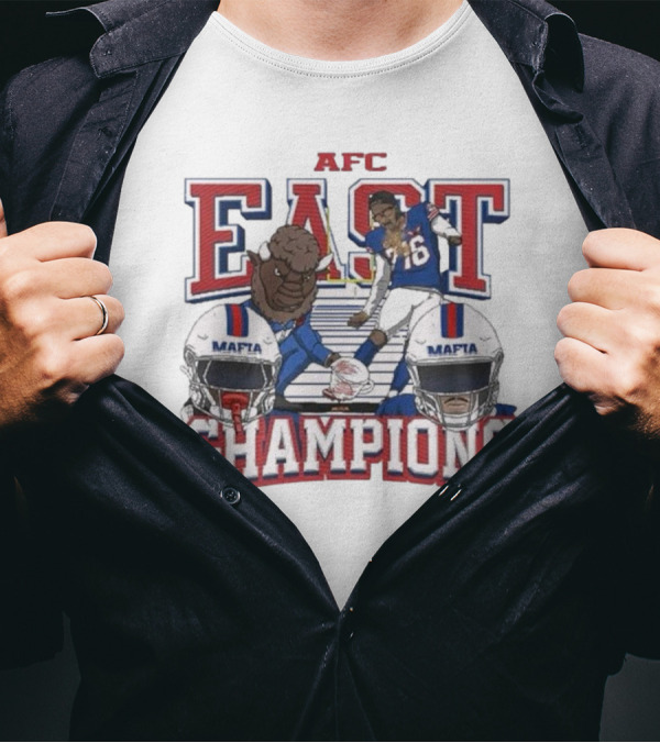 Buffalo Bills AFC East Champions Mafia 5x’s In A Row T-Shirt