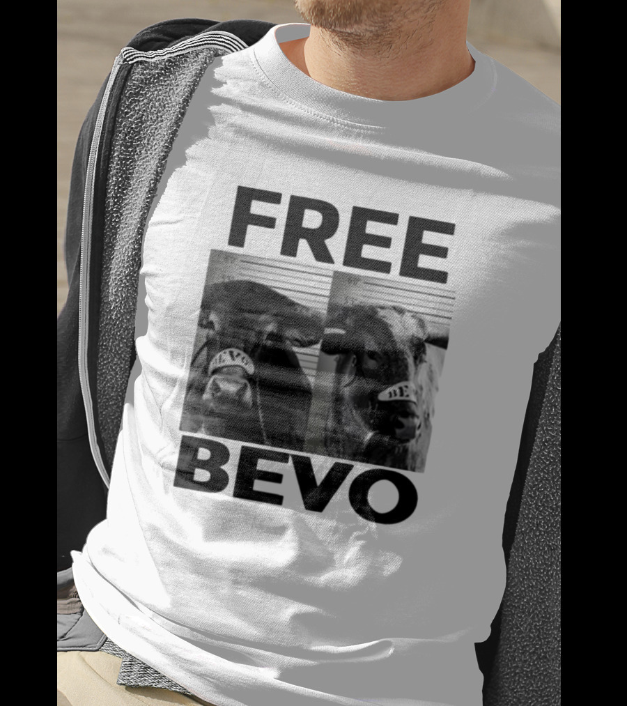 Free Bevo Mugshot Cow With Kyle Umlang T-Shirt