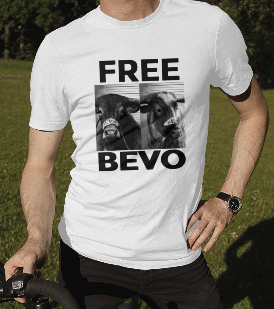 Free Bevo Mugshot Cow With Kyle Umlang T-Shirt