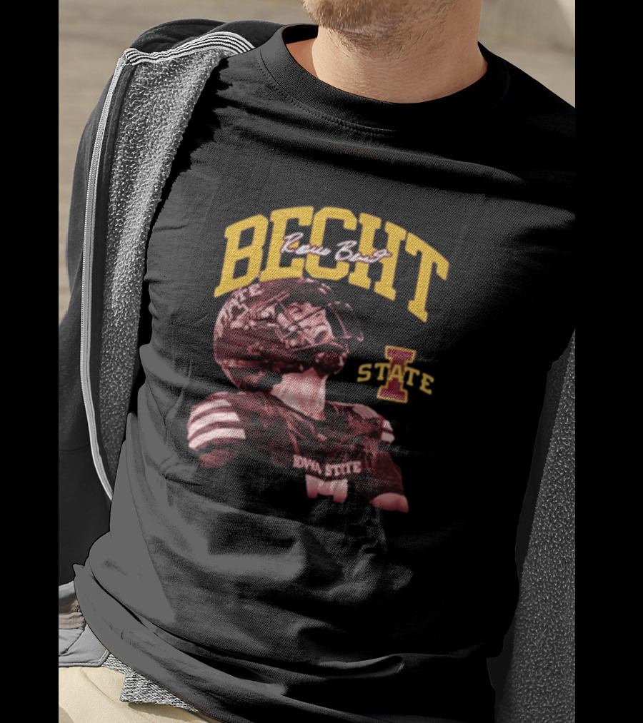 Iowa State Cyclones Rocco Becht Crimson Spotlight Signature T-Shirt