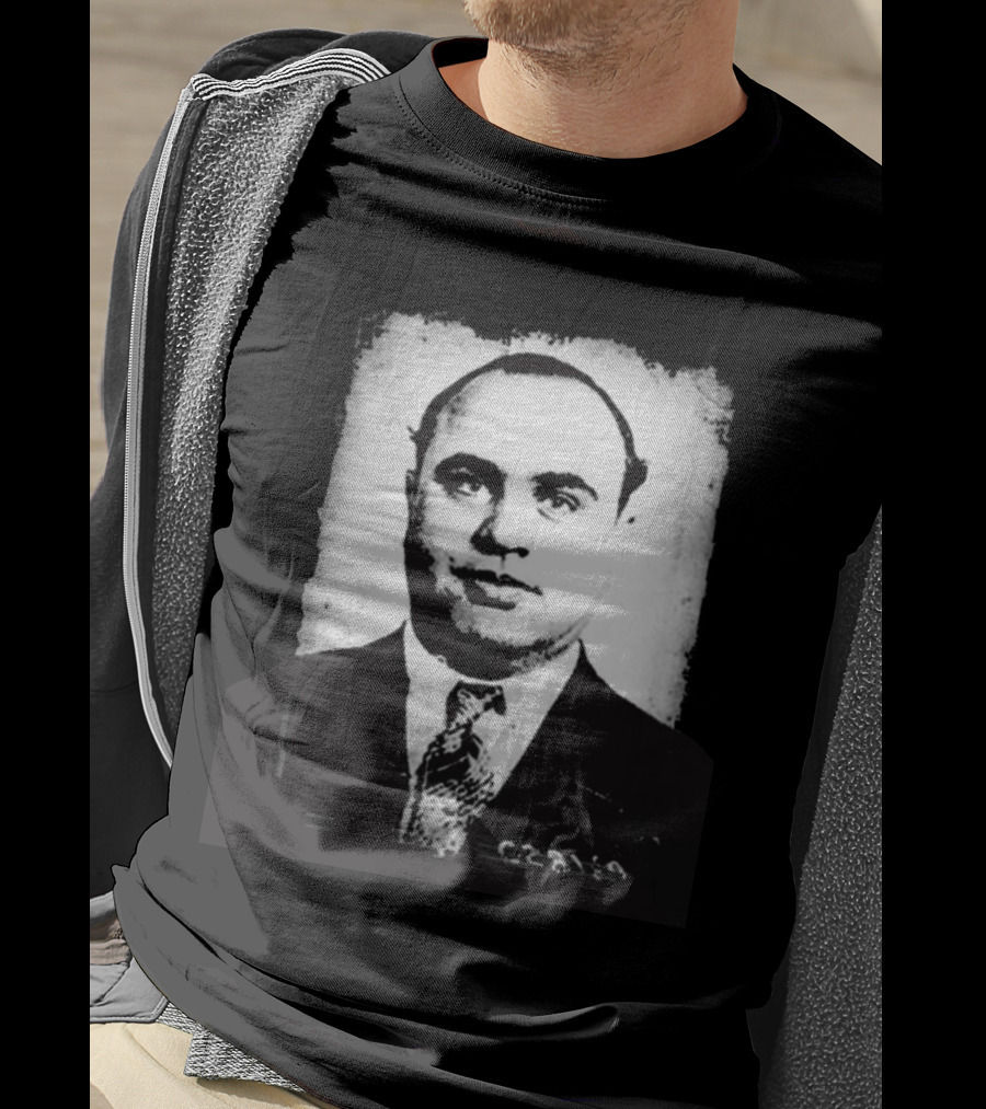 Social Distortion Black Kat Vintage Al Capone Photograph T-Shirt