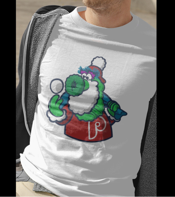 Philadelphia Phillies Merry Xmas 2024 With The Phanatic Holiday Spirit T-Shirt