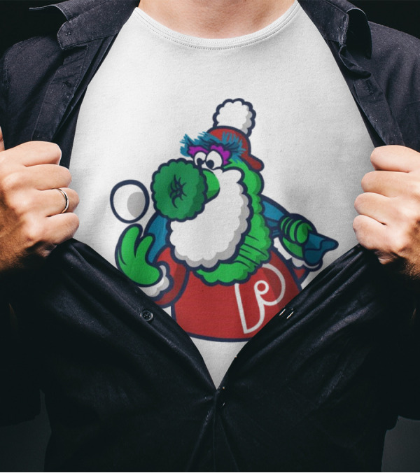 Philadelphia Phillies Merry Xmas 2024 With The Phanatic Holiday Spirit T-Shirt
