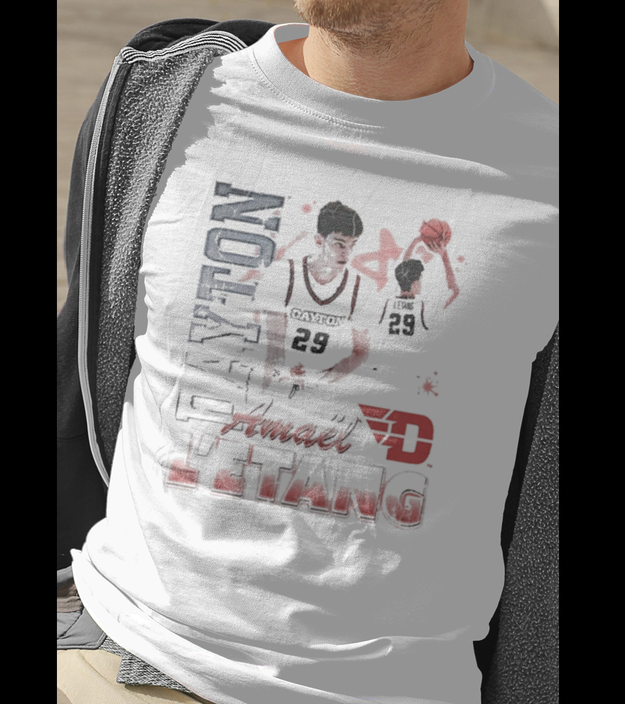 Amael L’Etang Dayton Flyers 29 Basketball 90s Dayton T-Shirt
