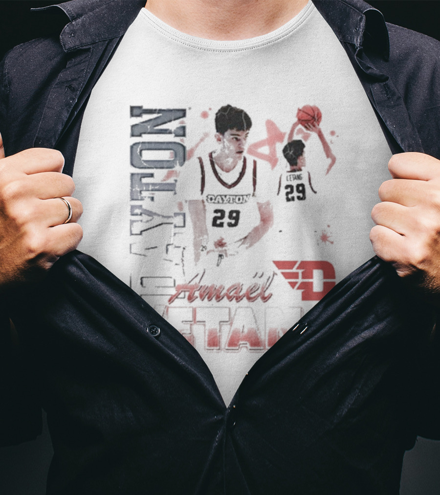 Amael L’Etang Dayton Flyers 29 Basketball 90s Dayton T-Shirt