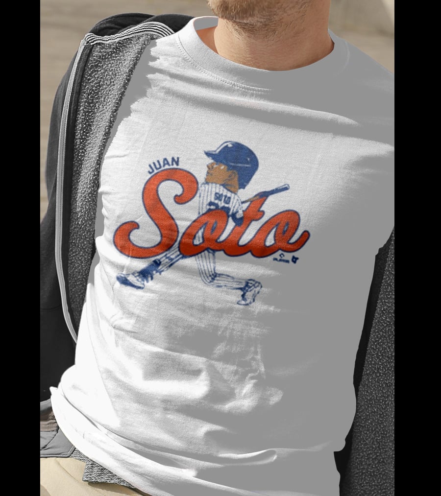 Juan Soto Caricature MLB New York Mets Queens T-Shirt