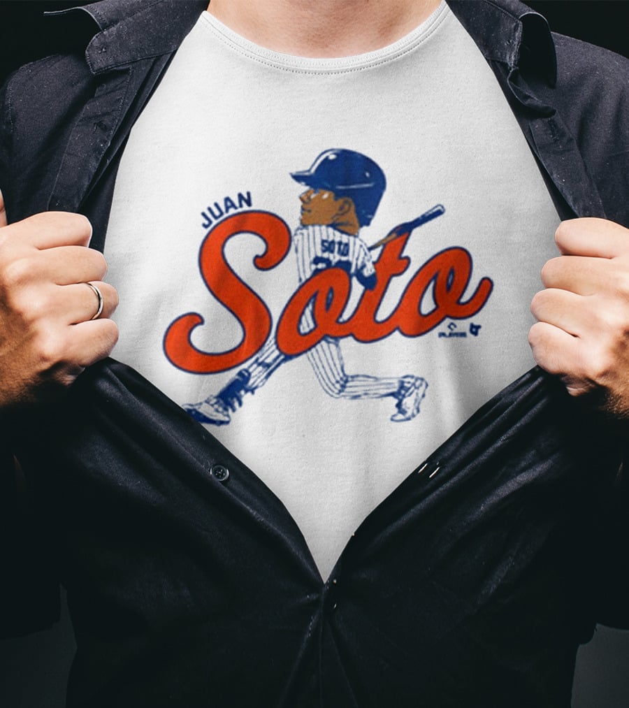 Juan Soto Caricature MLB New York Mets Queens T-Shirt