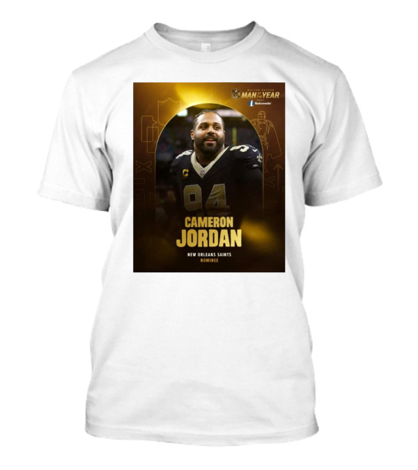 Cameron Jordan New Orleans Saints Walter Payton Man Of The Year Nominee T-Shirt