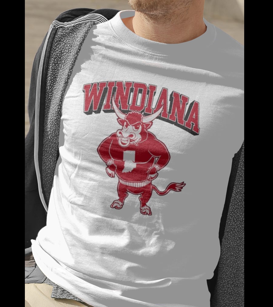 Windiana Indiana Hoosiers Football Bull Mascot T-Shirt