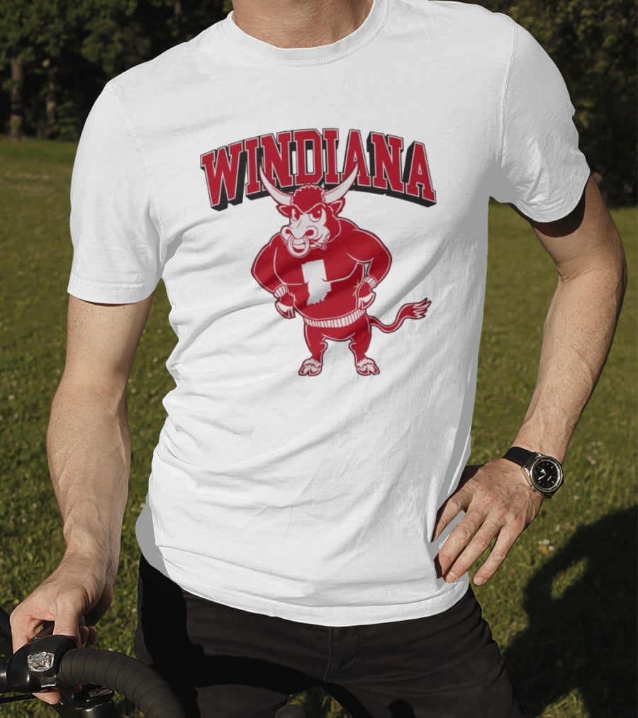 Windiana Indiana Hoosiers Football Bull Mascot T-Shirt