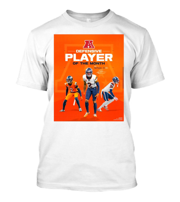 Denver Broncos Pat Surtain II AFC Defensive Player Of The Month Signature Edition T-Shirt