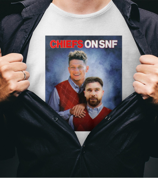 Patrick Mahomes Travis Kelce Chiefs On SNF New Heights Step Brothers T-Shirt