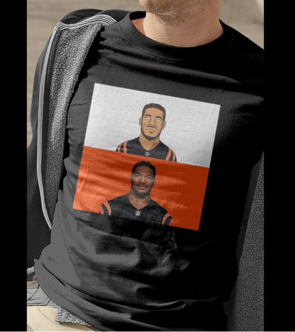 Ja’Marr Chase Cincinnati Bengals The Simpsons NFL Themed Drawing T-Shirt