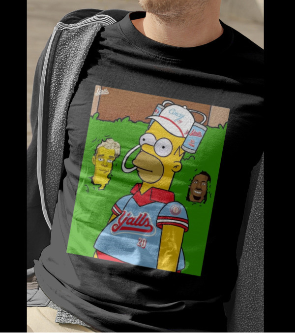 Cincy Y'alls Simpsons Inspired Joe Burrow Higgins Football T-Shirt