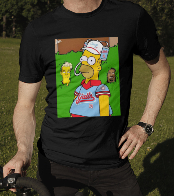 Cincy Y'alls Simpsons Inspired Joe Burrow Higgins Football T-Shirt