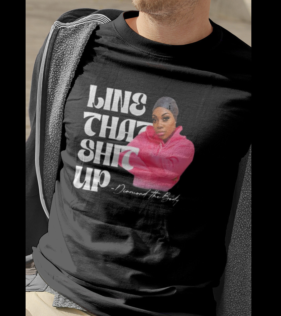Line That Shit Up Diamond The Body Pink T-Shirt