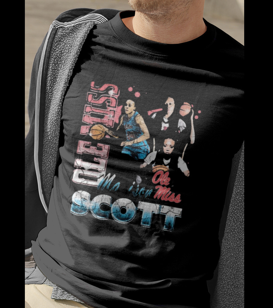 Ole Miss Rebels Madison Scott 90s Basketball T-Shirt