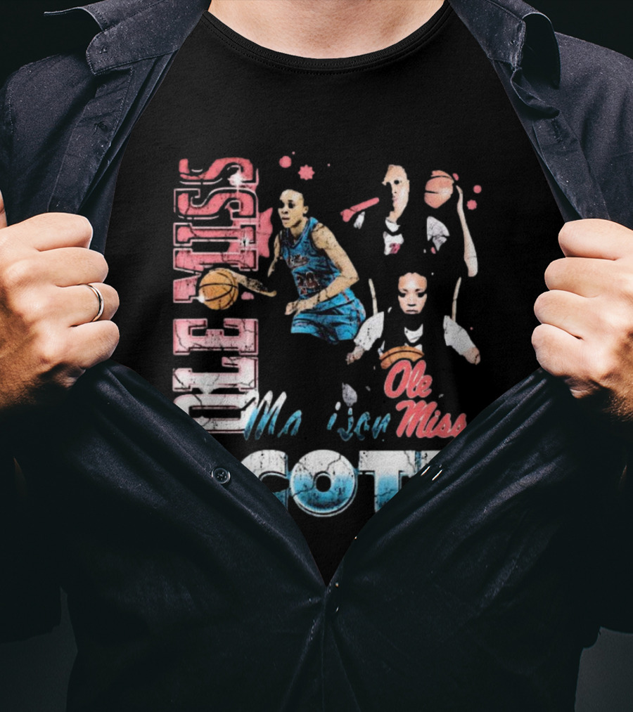 Ole Miss Rebels Madison Scott 90s Basketball T-Shirt