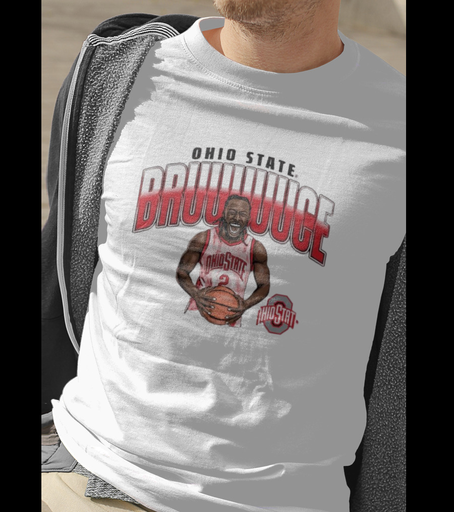Ohio State Buckeyes Bruce Thornton BRUUUUCE With Basketball And Ohio State T-Shirt
