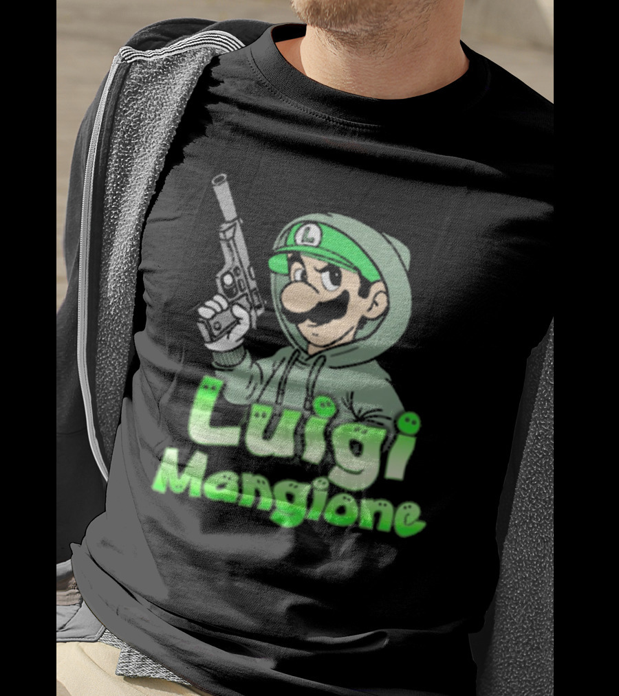 Luigi Mangione Super Mario Bros Parody That Go Hard T-Shirt