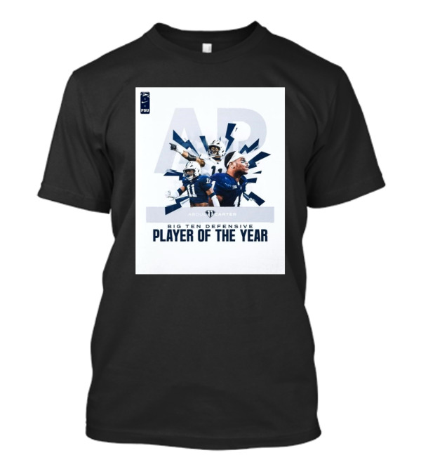 Penn State Nittany Lions AP Big Ten Defensive Player Of The Year Abdul Carter T-Shirt