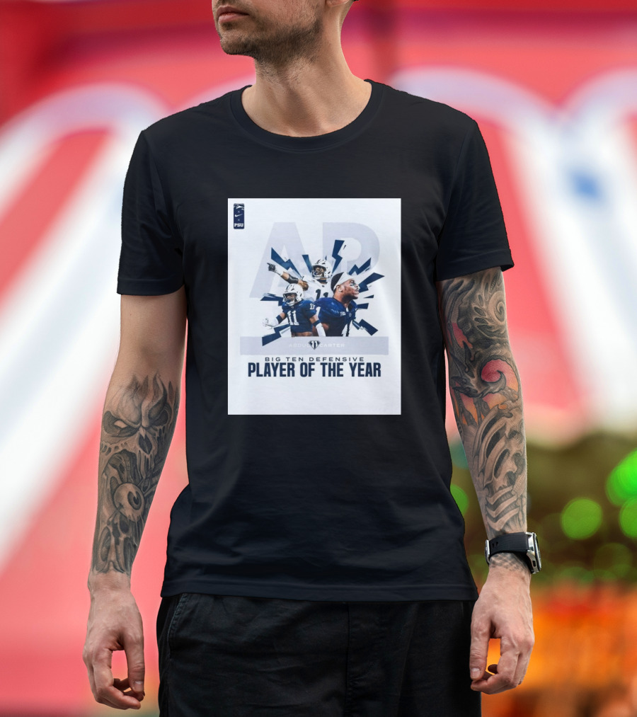 Penn State Nittany Lions AP Big Ten Defensive Player of the Year Abdul Carter T-Shirt