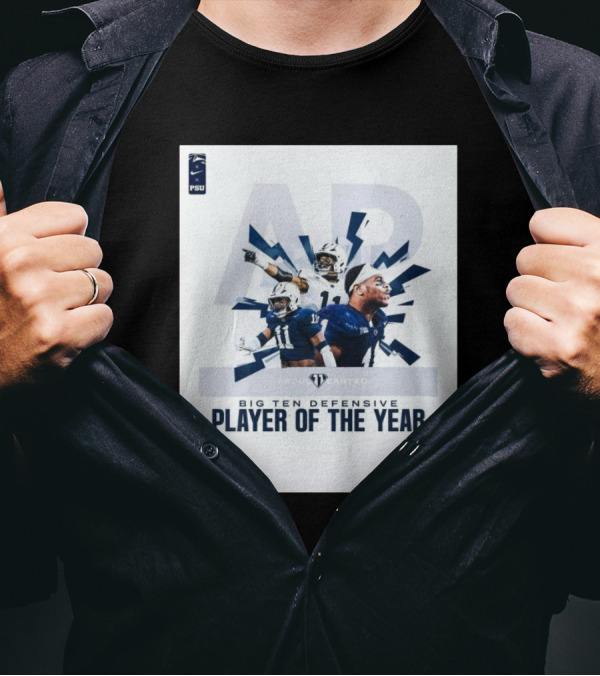 Penn State Nittany Lions AP Big Ten Defensive Player Of The Year Abdul Carter T-Shirt